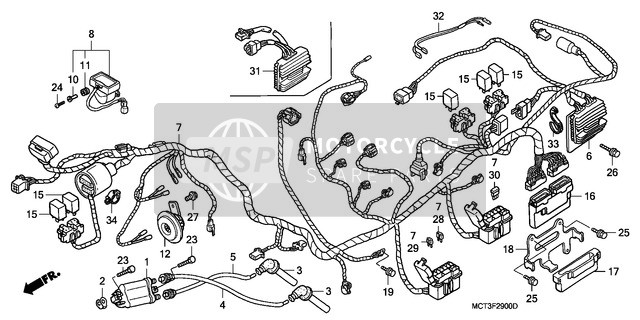 Harnais de fil (FJS6001/2/D3/D4/D5)